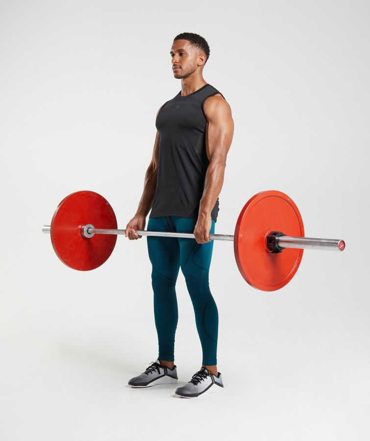 315 Seamless Tank Schwarz Gymshark