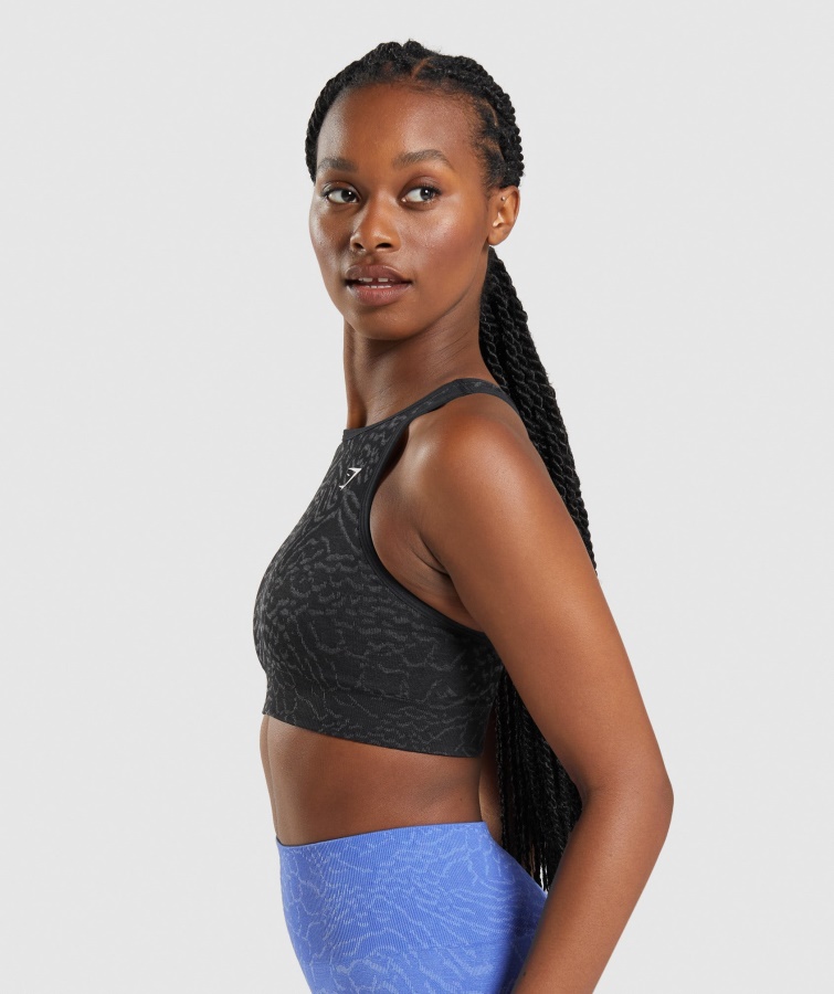 Adapt Animal Seamless Sport-bh Hybrid-black Gymshark