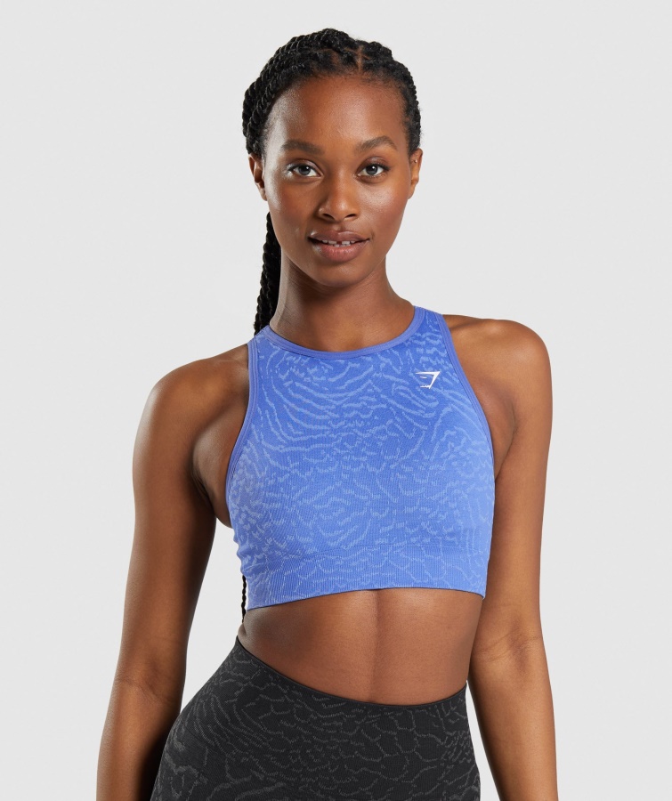 Adapt Animal Nahtloser Sport-bh Hybrid-court Blue Gymshark