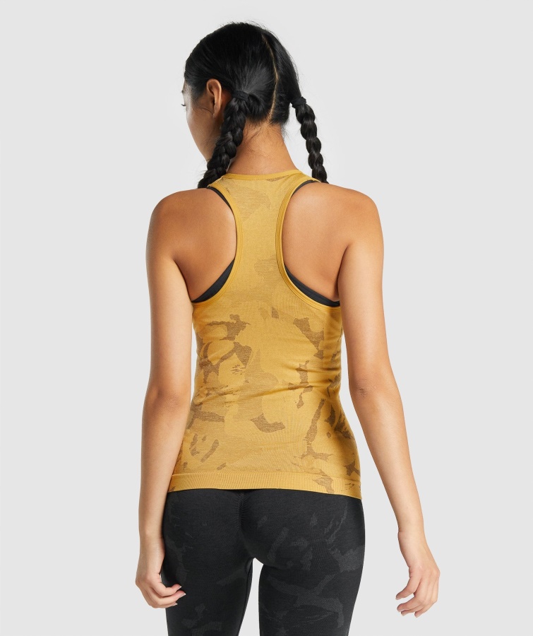 Adapt Camo Seamless Tank Savanne-gelb Gymshark