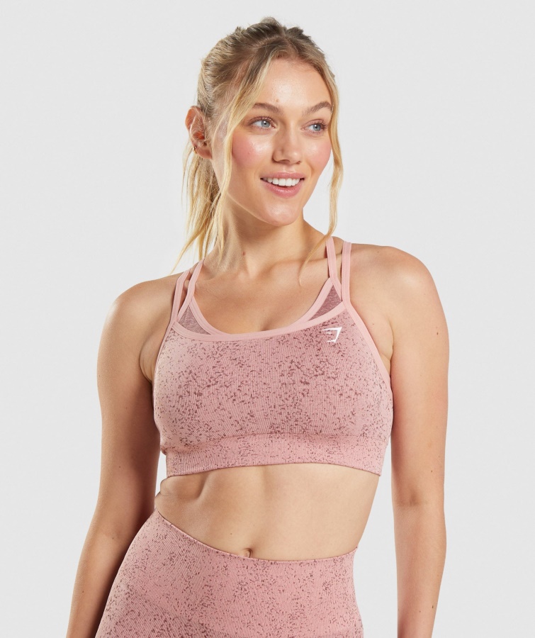 Adapt Fleck Nahtloser Sport-BH Mineral-paige Pink Gymshark