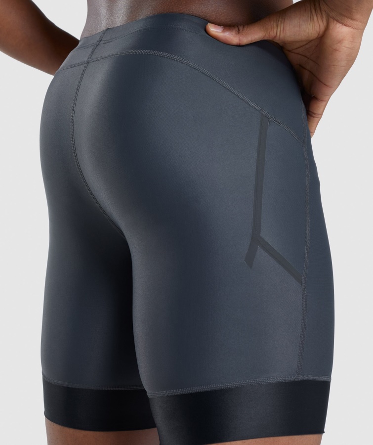 Apex Multi Shorts Onyxgrau-schwarz Gymshark