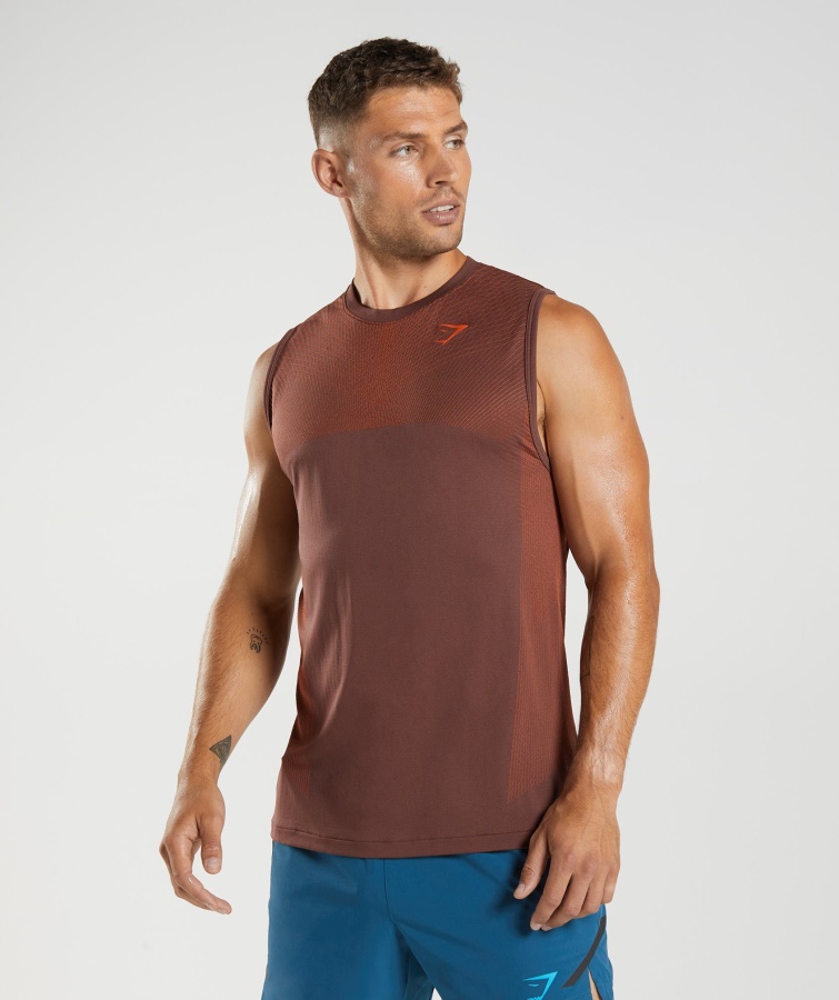 Apex Nahtloser Tank Kirschbraun-pfefferrot Gymshark