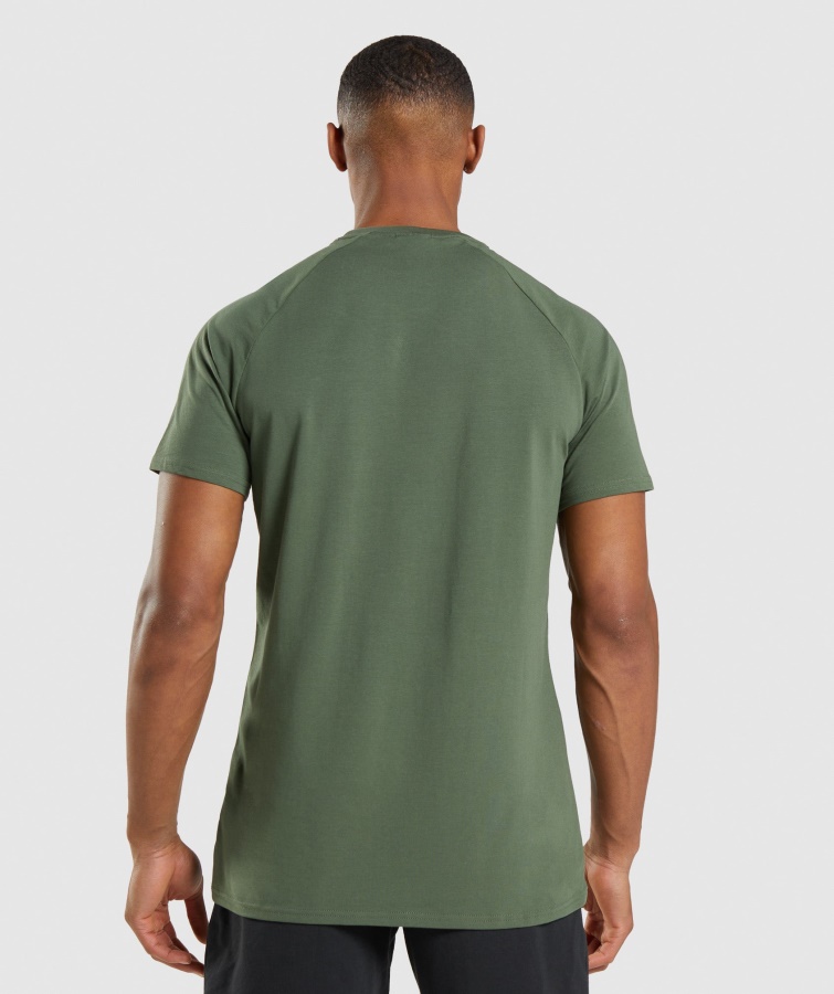 Apollo Camo T-shirt Camo Grün Gymshark
