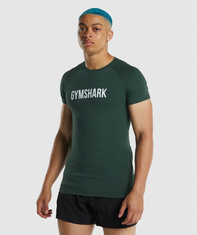 Apollo T-shirt Gymshark Dunkelgrün