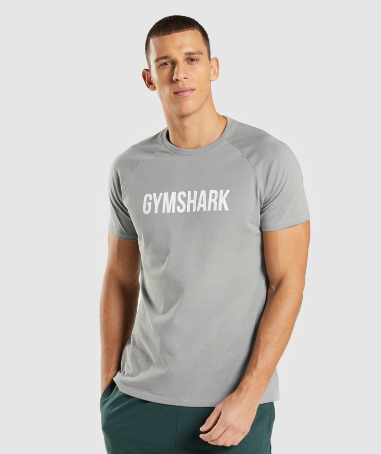 Apollo T-shirt Rauchgrau Gymshark
