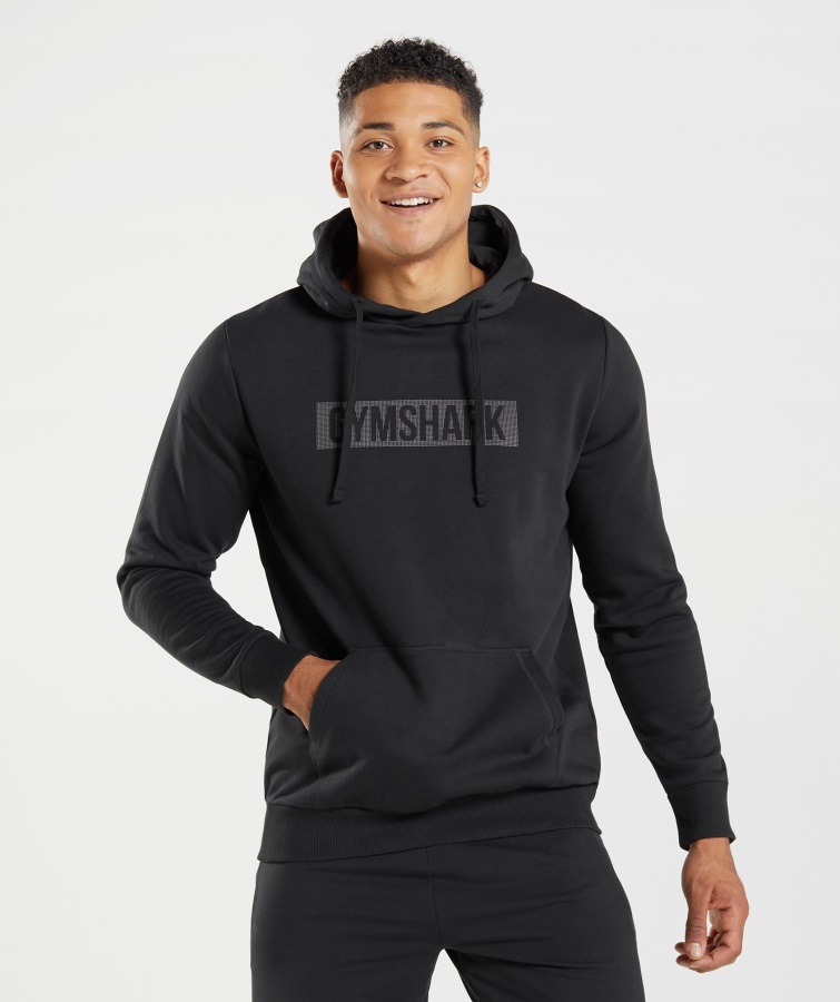 Block-Hoodie Schwarz Gymshark