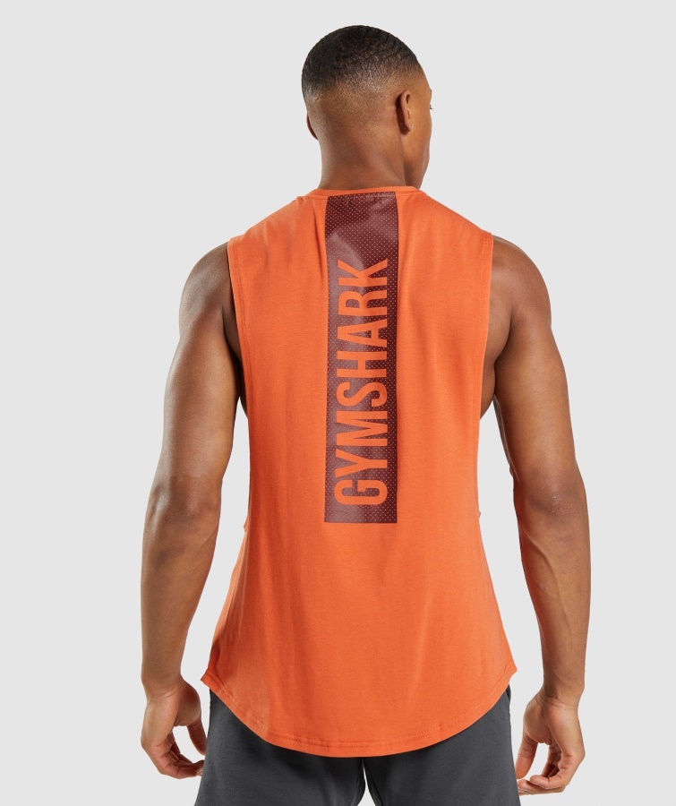 Bold Drop Arm Tank Clay Orange Gymshark