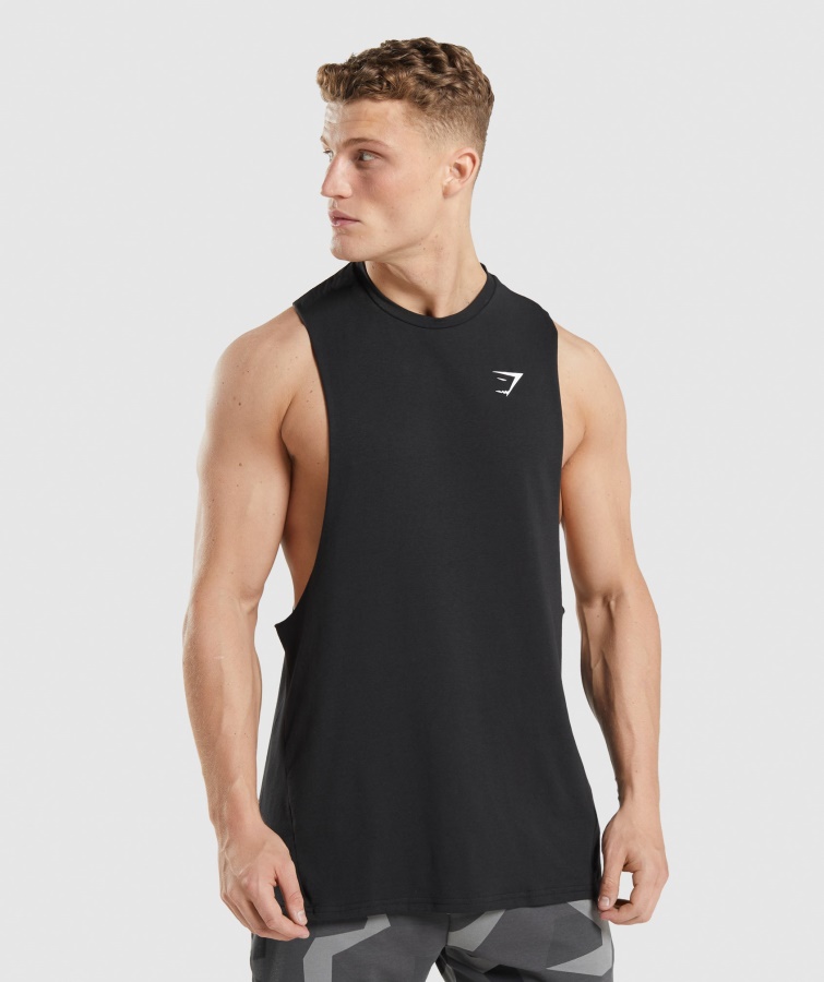 Critical 2.0 Drop Arm Tank Schwarz Gymshark
