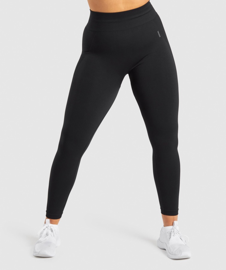 Flex Leggings Mit Hoher Taille Schwarz-charcoal Gymshark