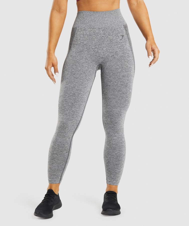 Flex Leggings Mit Hoher Taille Anthrazit Meliert Gymshark