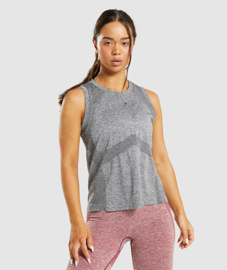 Flex Loose Tank Top Anthrazit Meliert Gymshark
