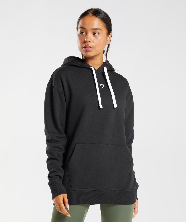 Bruch Kapuzenpullover Schwarz-weiß Gymshark