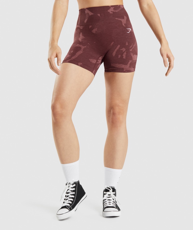 Gymshark Adapt Camo Nahtlose Shorts Savanna-kirschbraun