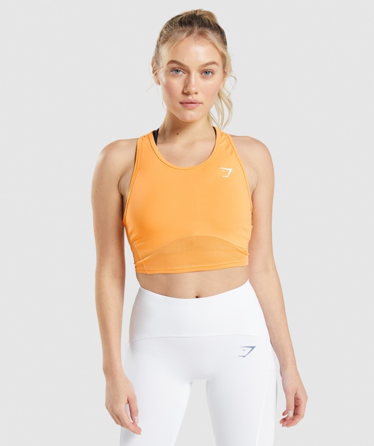 Gymshark Apricot Orange Hülsenfrüchte Tank