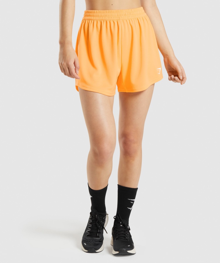 Gymshark Apricot Orange Sportlich Lockere Shorts