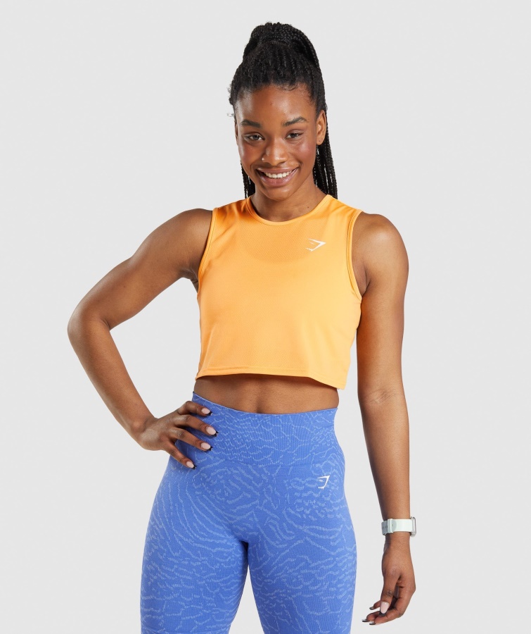 Gymshark Apricot Orange Training Crop Tank