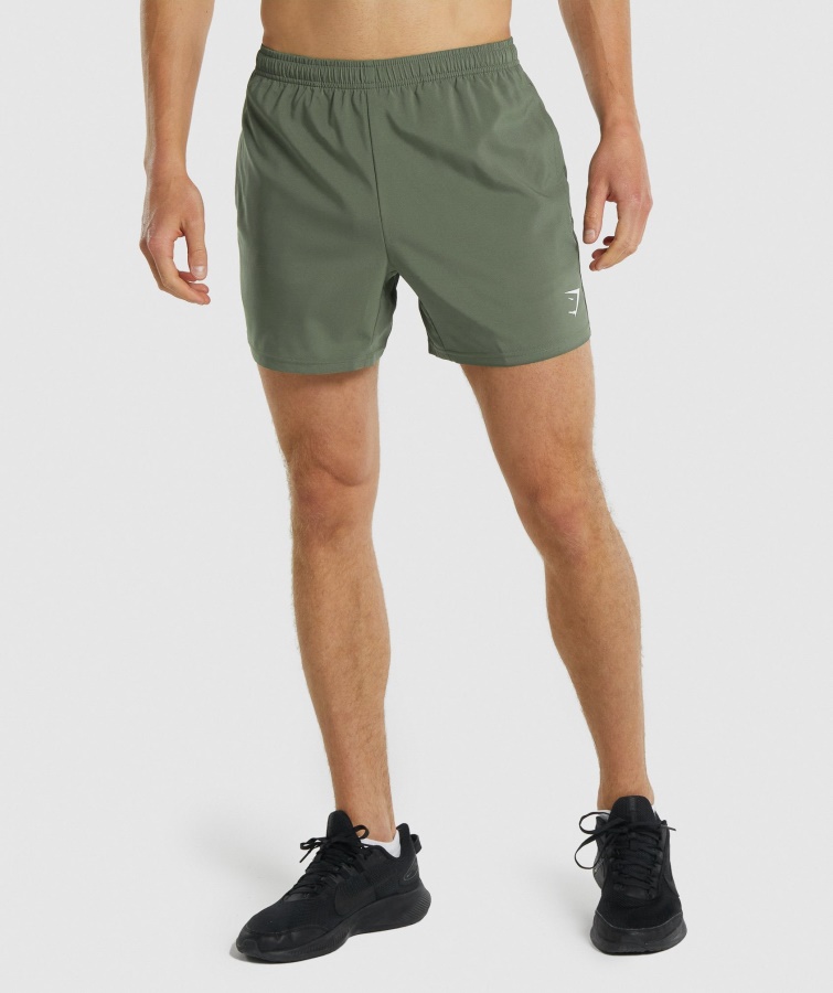 Gymshark Arrival 5" Shorts Grün