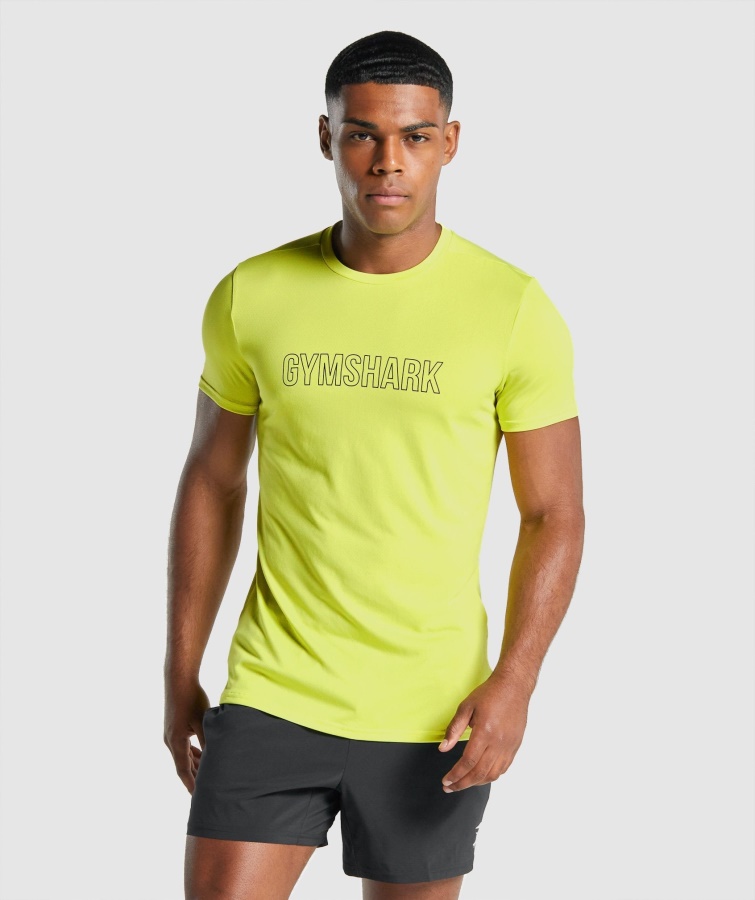 Gymshark Ankunft Grafik T-Shirt Gelb