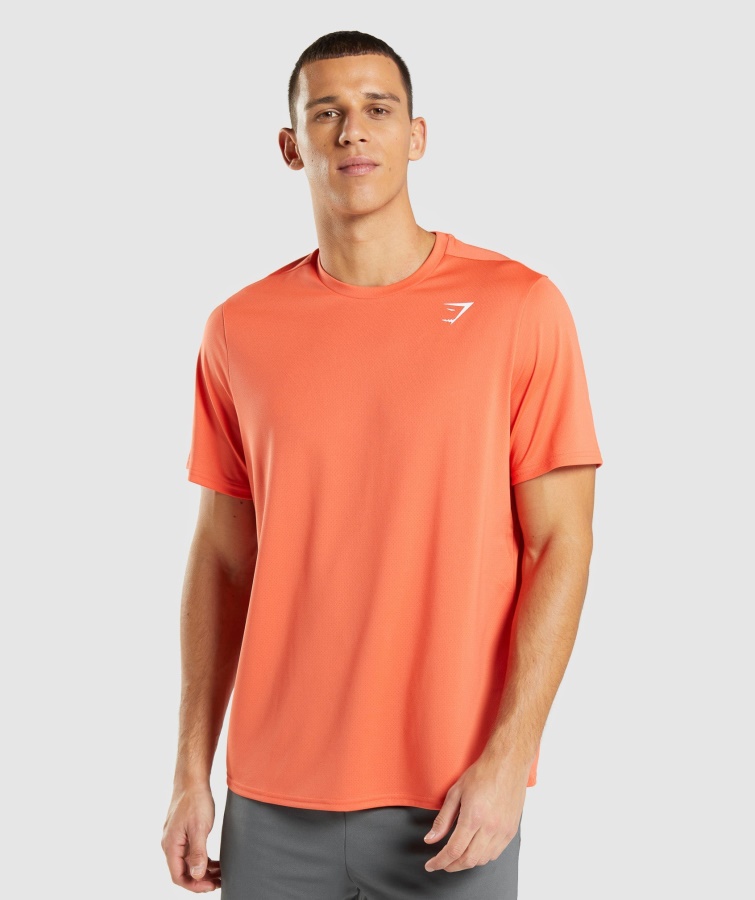 Gymshark Arrival Regular Fit T-Shirt Papaya Orange