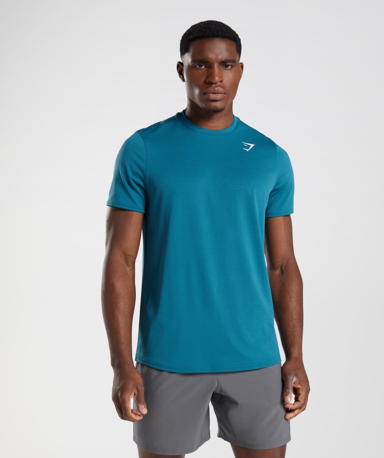 Gymshark Atlantikblaues Ankunfts-t-shirt