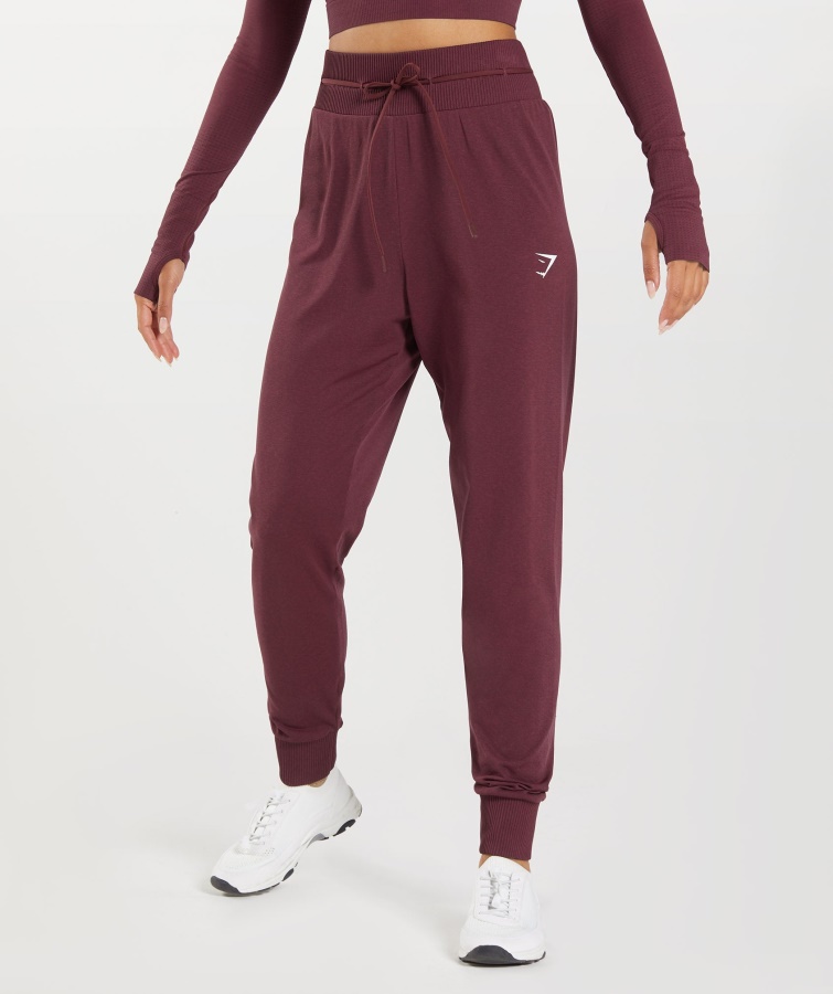 Gymshark Baked Maroon Merl Vital Seamless 2.0 Jogginghose
