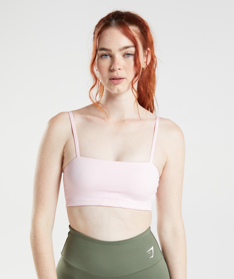 Gymshark Bandeau-Sport-BH Süßes Pink