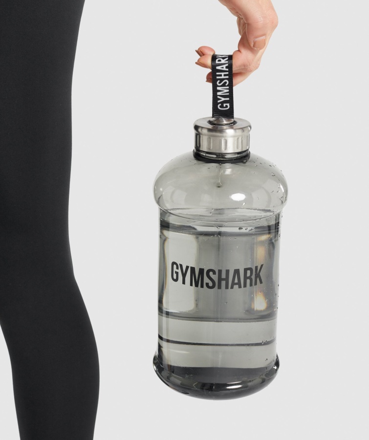 Gymshark Schwarze 2,2l Trinkflasche