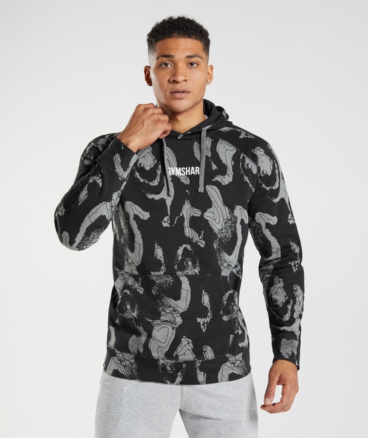Gymshark Hoodie Mit Schwarzem Kartendruck