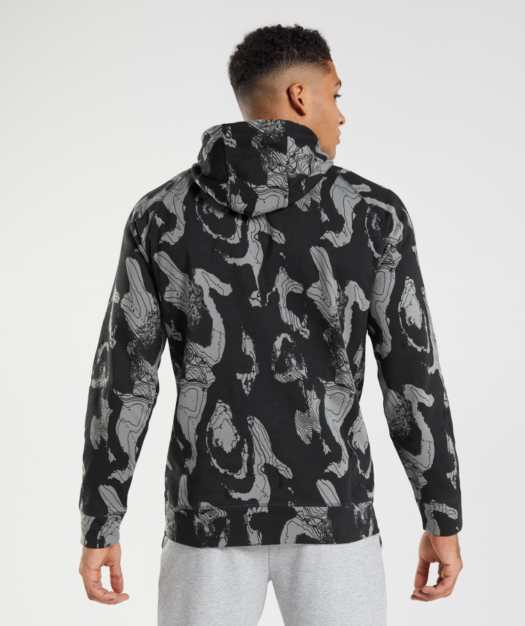 Gymshark Hoodie Mit Schwarzem Kartendruck