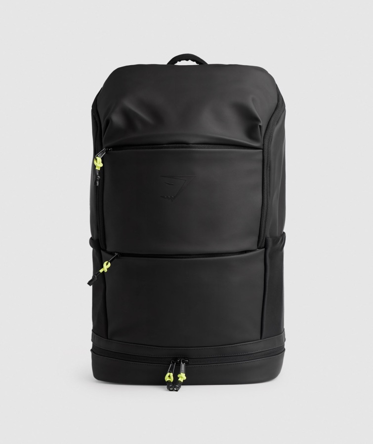 Gymshark Schwarz-reaktiver Grüner Eleganter Rucksack