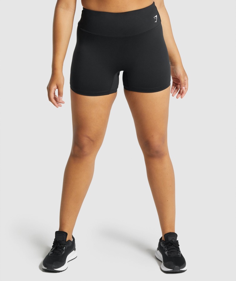 Gymshark Schwarze Trainingsshorts