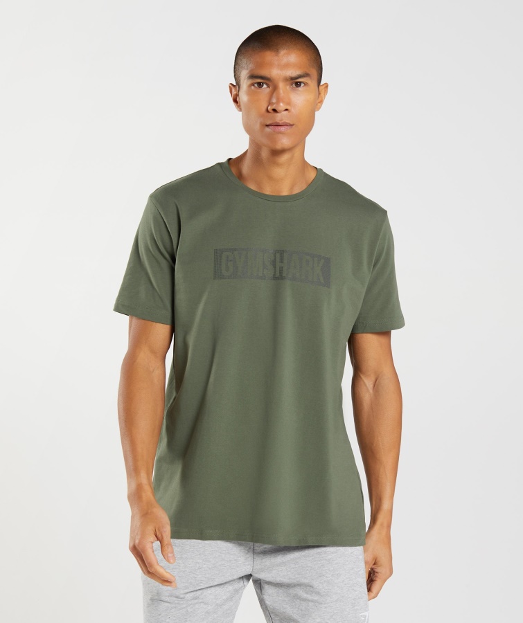 Gymshark Block T-shirt Kernoliv