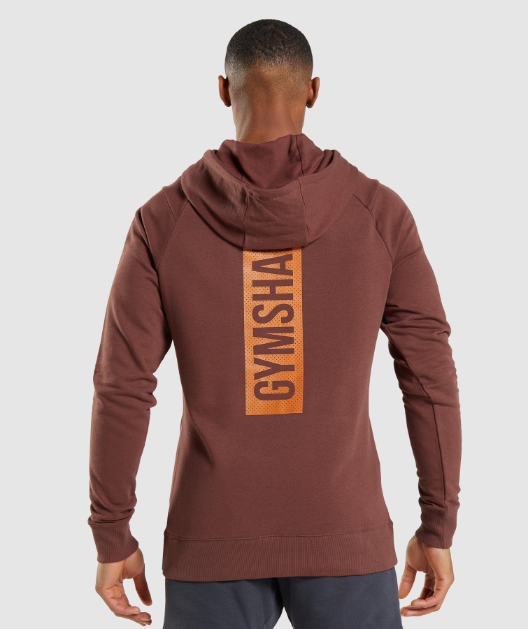 Gymshark Bold Hoodie Kirschbraun
