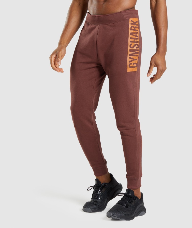 Gymshark Bold Jogginghose Kirschbraun