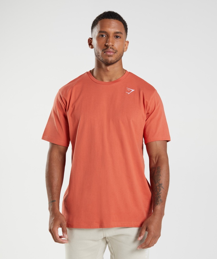 Gymshark Crest T-Shirt Sturmrot