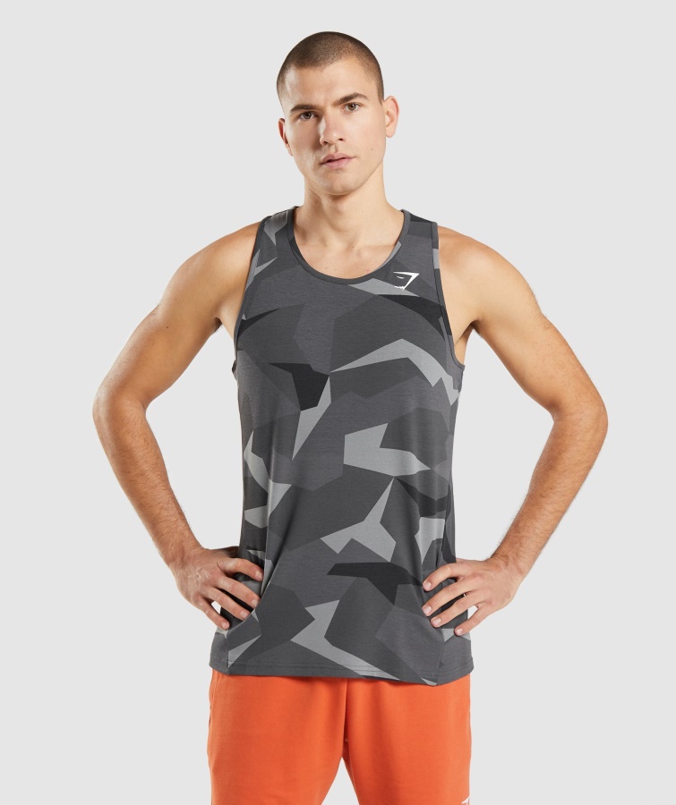 Gymshark Critical Tank Schwarzer Aufdruck