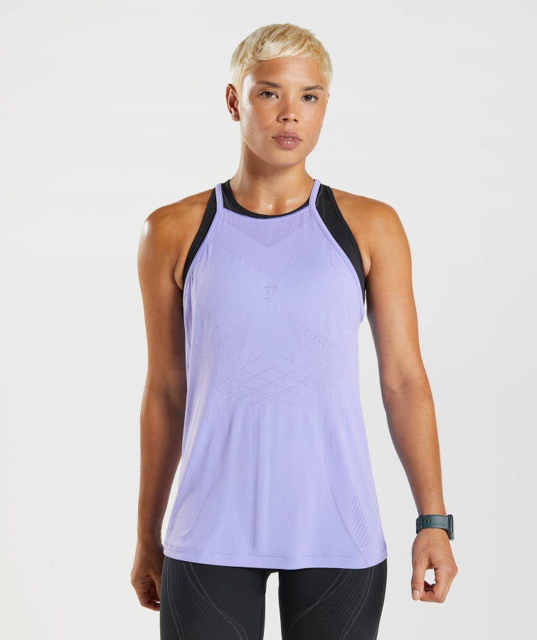 Gymshark Dusted Violett-Digital Violett Apex Seamless Tanktop