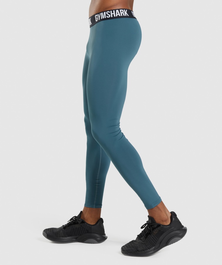 Gymshark Element Baselayer-Leggings Toskanisch Blaugrün