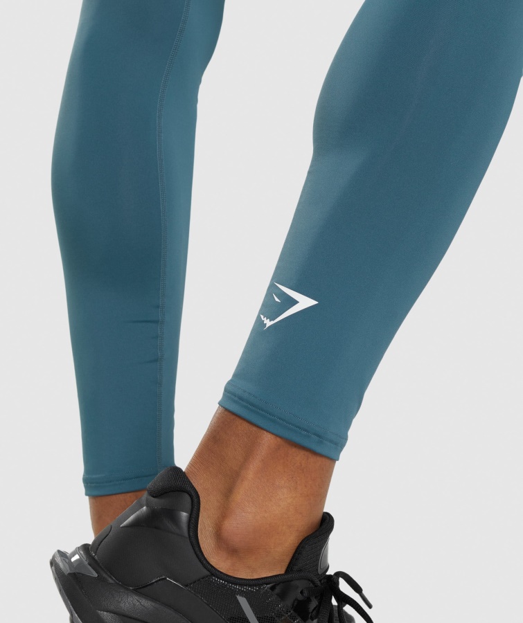 Gymshark Element Baselayer-Leggings Toskanisch Blaugrün