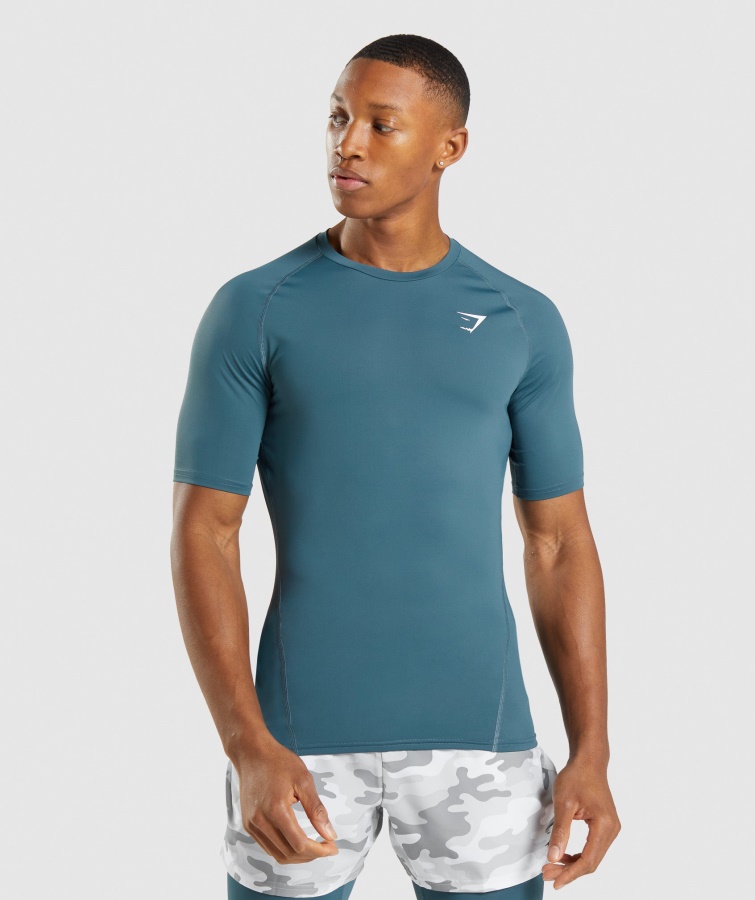 Gymshark Element Baselayer T-Shirt Tuscan Teal