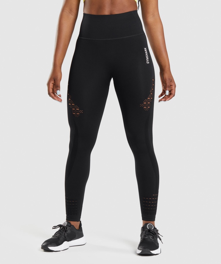 Gymshark Energy Nahtlose Leggings Schwarz