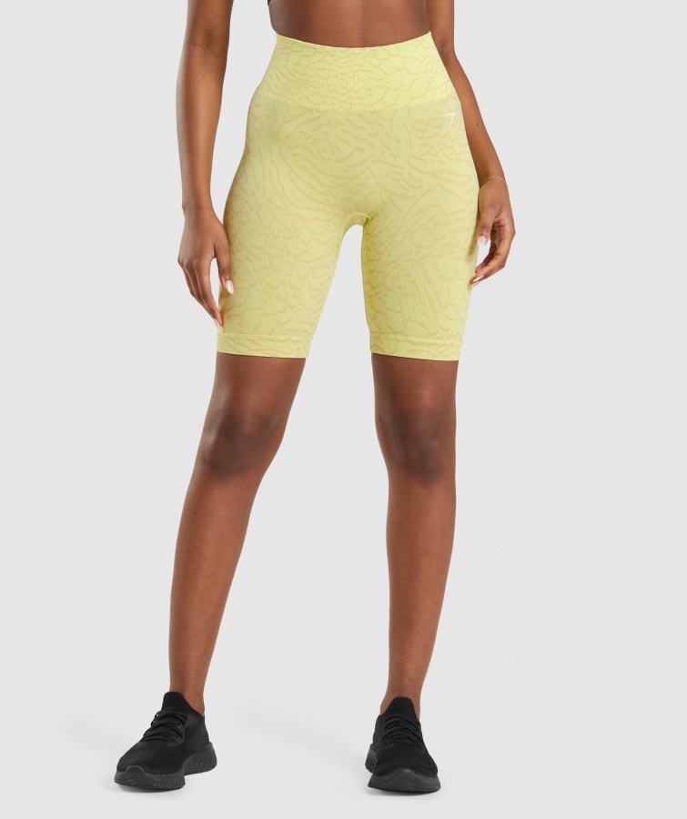 Gymshark Hybrid-firefly Yellow Adapt Animal Nahtlose Radhose