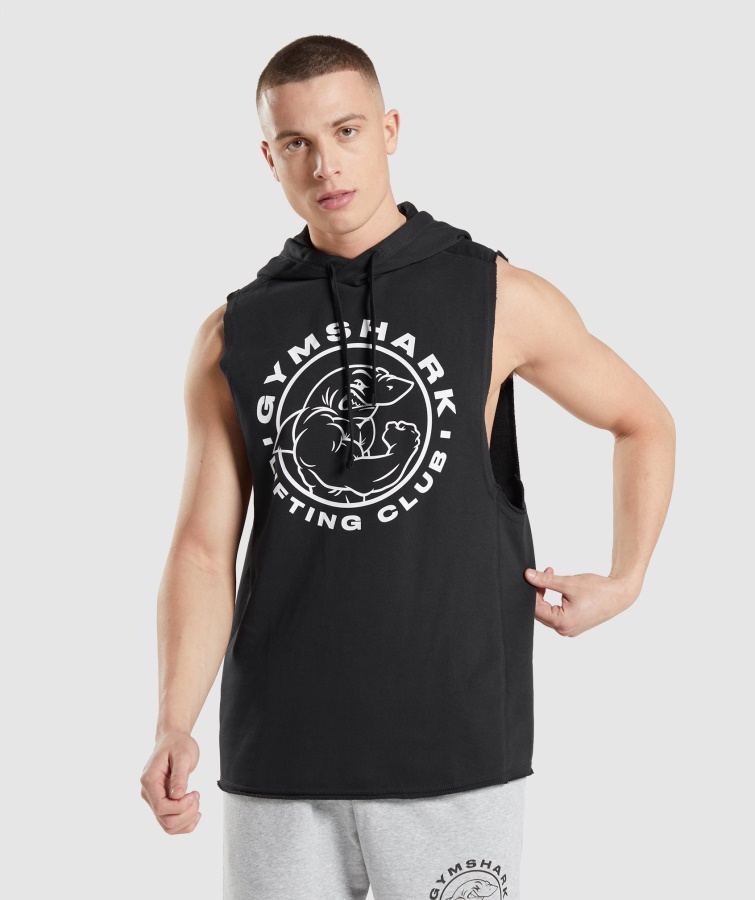 Gymshark Legacy Drop Arm Hoodie Schwarz