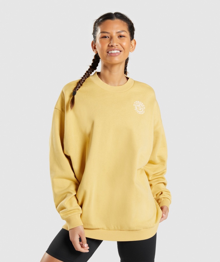 Gymshark Legacy Grafik-sweatshirt Gelb