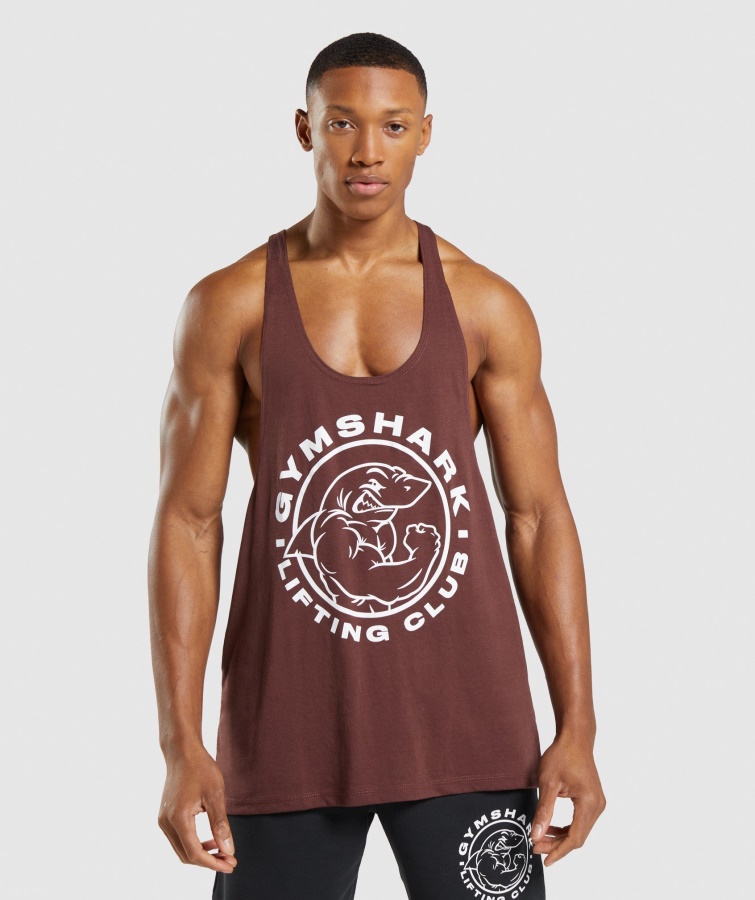 Gymshark Legacy Stringer Kirschbraun
