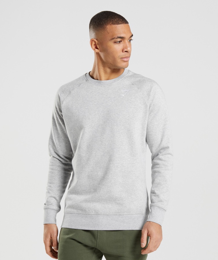 Gymshark Hellgraues Core Merl Crest Sweatshirt