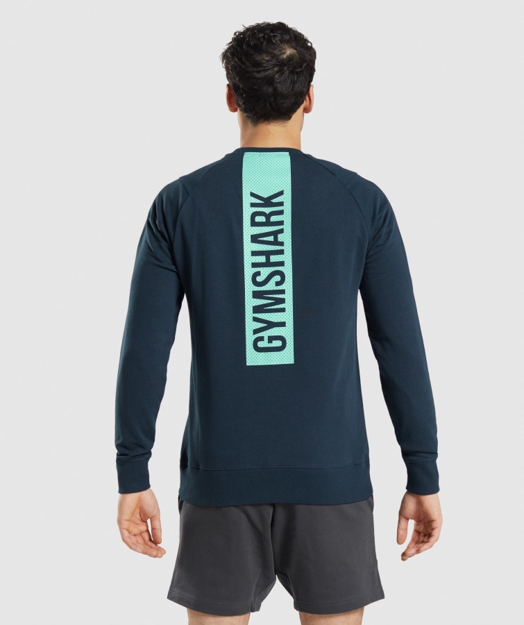 Gymshark Navy Bold Crew