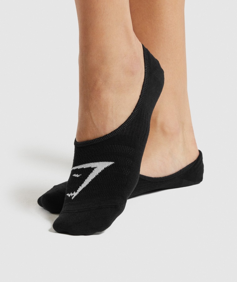 Gymshark No Show Socken 3er-Pack Schwarz