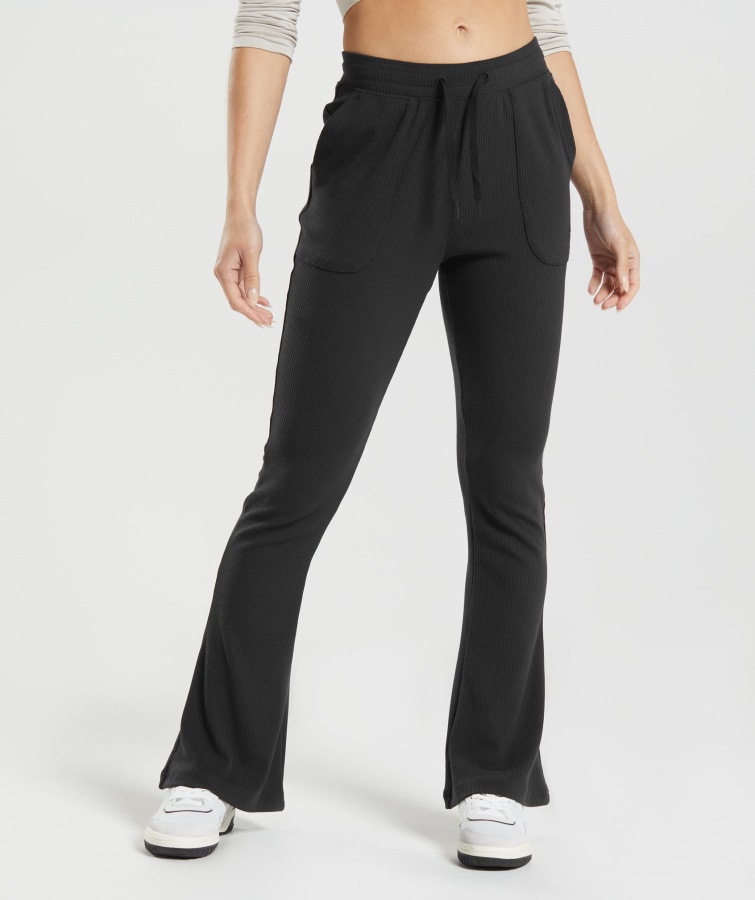 Gymshark Pause Ausgestellte Hose Schwarz
